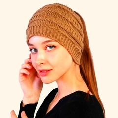 Touca Gorro de Lã para Rabo de Cavalo - comprar online