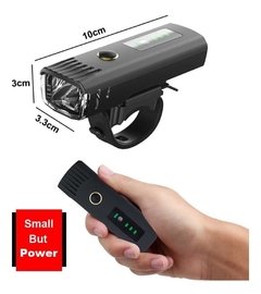Farol Lanterna Para Bike Forte Até 8 Horas e Sensor USB Clube de Mães