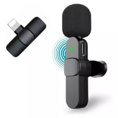 Microfone Lapela Sem Fio Compatível C/ iPhone 11 13 12 XR/1