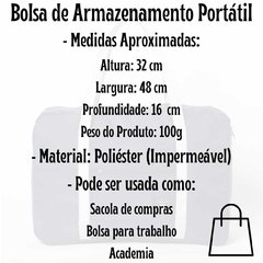 Saco Mala de Mão Bolsa de Viagem Portátil/13