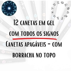 Caneta Gel Colorida que Apaga Coleção Signos 12 Cores Frete Grátis/4