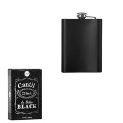 Cantil Garrafa de Bolso p/ Bebidas Whisky 224 ml Aço Inox/5