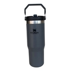 Copo Garrafa Stanley Tumbler Flip Charcoal c/ Canudo 887 ml/2