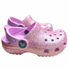 Crocs Infantil com Gliter Arco-íris Menina/1