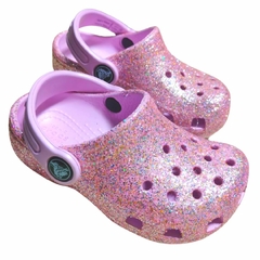 Crocs Infantil com Gliter Arco-íris Menina/2