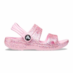 Crocs Sandália Infantil Glitter Sandal Rainbow Rosa/3
