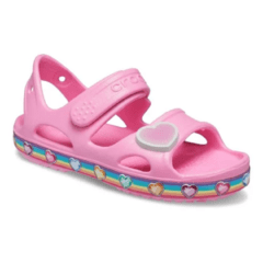 Crocs Sandália Infantil FunLab Rainbow Pink Lemonade 22ao31/2