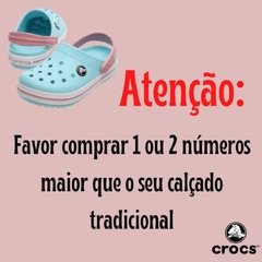 Crocs Tradicional Blue Ice Azul com Pingente Brinde 22 ao 39/6