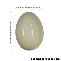 Ovo de Galinha de Cerâmica Tamanho Real 10 Unidades - comprar online