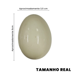 Ovo de Galinha de Cerâmica Tamanho Real 20 Unidades - comprar online