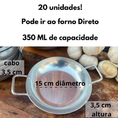 Mini Frigideira Pergaminho Panelinha Aluminio Pequena 20 Unid - loja online