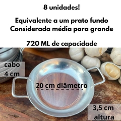 Frigideira Pergaminho Panelinha Aluminio Média N20 8 Und - loja online