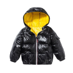 Jaqueta Térmica Infantil Puffer Bobojaco Tam 14 Premium c/ Capuz /2