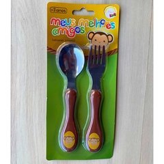 Kit Talher Infantil Garfo e Colher Meus Melhores Amigos/5