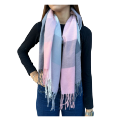 Lenço Cachecol Echarpe Longo Xadrez Inverno Feminino/26