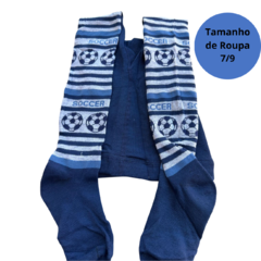 Meia Calça de Lã Infantil Quentinha com Pé p/ Menino Inverno/17