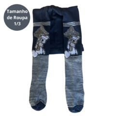 Meia Calça de Lã Infantil Quentinha com Pé p/ Menino Inverno/5