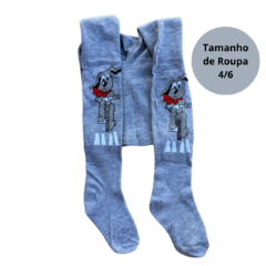 Meia Calça de Lã Infantil Quentinha com Pé p/ Menino Inverno/7