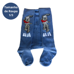 Meia Calça de Lã Infantil Quentinha com Pé p/ Menino Inverno/3