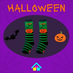 Meia 3/4 Infantil Hallowen para Fantasia Abobora/5