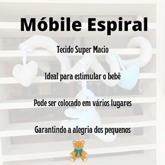 Móbile Espiral Pelúcia para Carrinho Berço Bebê Conforto/9