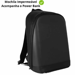 Mochila LED Futurista com Letreiro Panel de Led - Clube de Mães