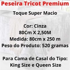 Manta Peseira Tricot Para Camas de Casal King Size Queen Size Premium/7