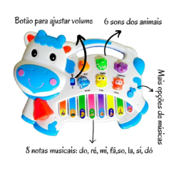 Teclado Fazendinha Piano Infantil Musical com Som de Animais/4