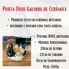 Galinha Porta Ovo Cerâmica Centro de Mesa Decorativa/11