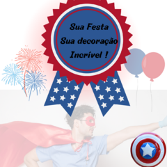 Enfeite Festa Infantil Aniversário Super Heróis Avengers/5