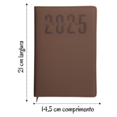 Agenda Personalizada 2025 com  Logo Empresa 50 Und Página Inteira/16