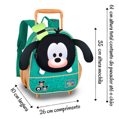 Mochila Infantil para Creche Passeio com Rodinhas do Pateta/3