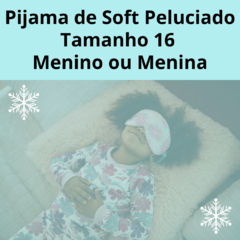 Pijama De Inverno Infantil Quentinho Menino e Menina 14 A 16/6