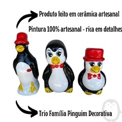 Enfeite de Geladeira Decoração Cozinha Armário Trio Pinguim/5