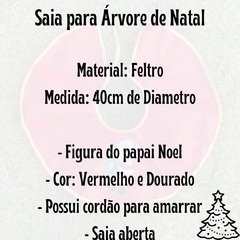 Base Saia para Arvore de Natal 40cm com Papai Noel/3