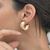 Chunky hoops banho ouro na internet