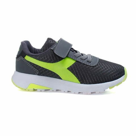 T nis Diadora Infantil Felice KD Preto Branco Masculino