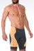 Bermuda Flets Corrida Laranja/Estanho Masculina - Tryrun