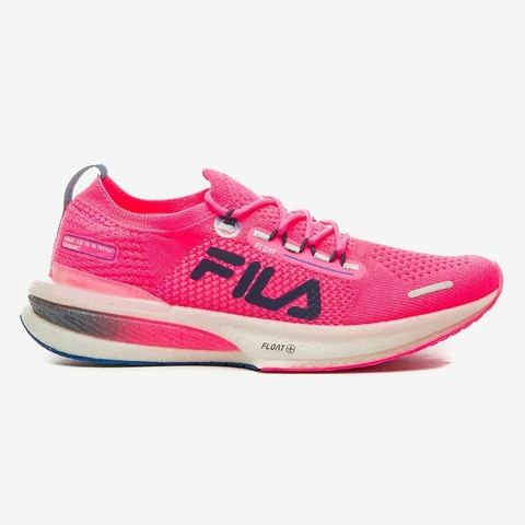 Tênis fila racer knit energized feminino top - rosa e azul