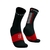 Meia de Compressão Compressport Ultra Trail Socks V2.0 Preto/Vermelha