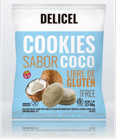 GALLETAS COOKIES COCO SIN TACC X 150GR DELICEL