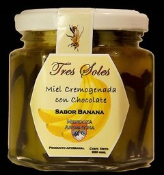 MIEL CREMOGENADA SABORIZADA BANANA X 40GR - UNIVERSO DE MIEL