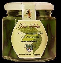 MIEL CREMOGENADA SABORIZADA MENTA X 220GR - UNIVERSO DE MIEL