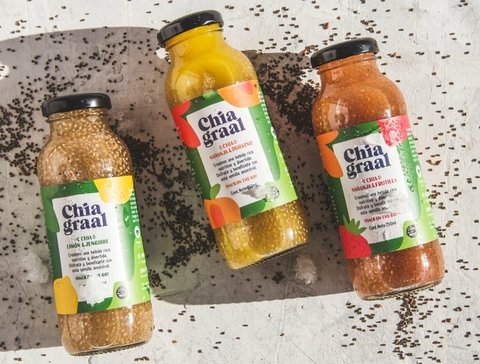 JUGO DE LIMÓN Y JENGIBRE CON CHIA SIN TACC VEGANO X 910CC CHIA GRAAL