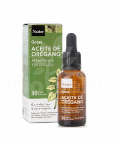 ACEITE DE OREGANO ESENCIAL 70% CARVACROL X 30CC - NATIER