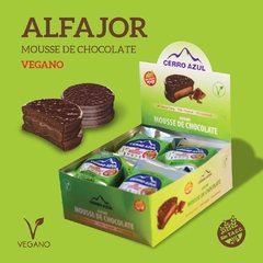 ALFAJOR VEGANO CON MOUSE DE CHOCOLATE SIN TACC CERRO AZUL - comprar online