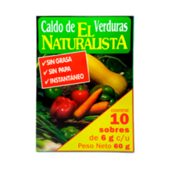 CALDO DE VERDURAS CON SAL X 10 SOBRES EL NATURALISTA