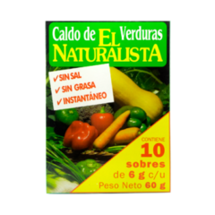 CALDO DE VERDURAS SIN SAL X 10 SOBRES EL NATURALISTA