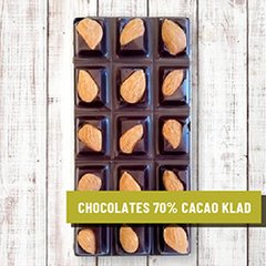 CHOCOLATES 70% CACAO X15GR KLAD