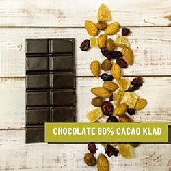 CHOCOLATE 80% CACAO X15GR KLAD